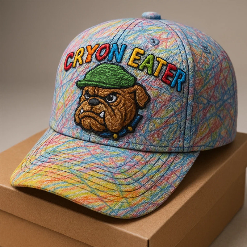 Devil Dog USMC Crayon Eater Hat Dog Themed Marines Cap Gifts For Marine Corps Veterans