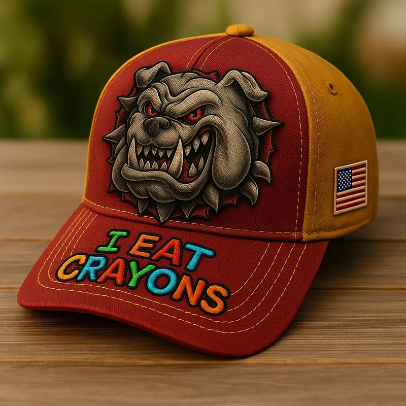 Devil Dog USMC Veteran Hat I Eat Crayon USMC Cap Gifts For Marines