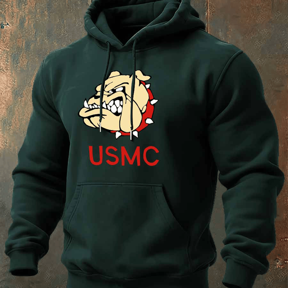 Devil Dog USMC Veteran Hoodie Usmc Merch Bulldog Gifts For Marines Man