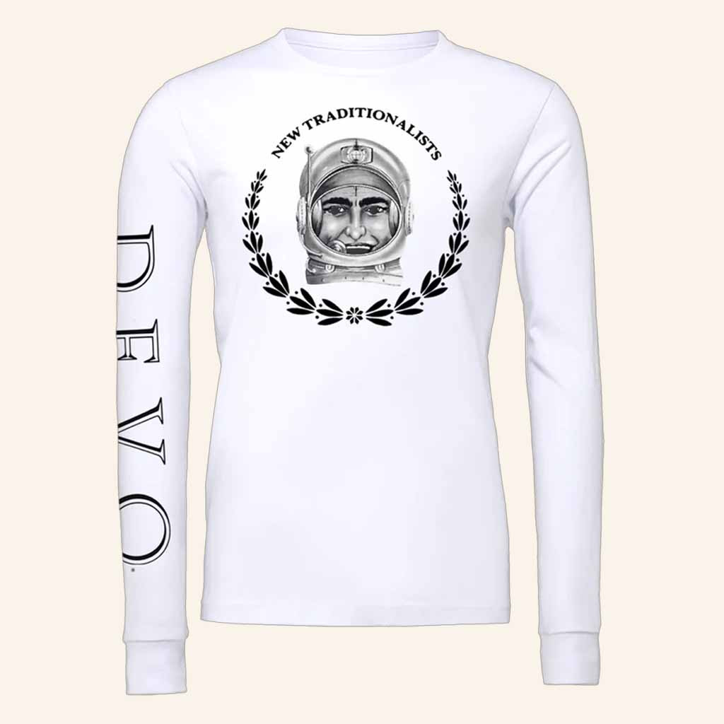 Devo Merch New Traditionalists White Long Sleeve Shirt Christmas Gift Ideas For Her