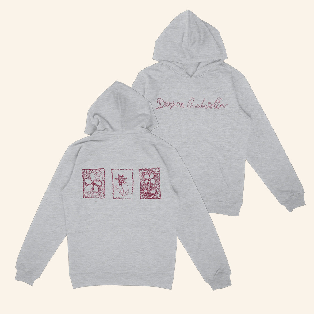 Devon Gabriella Merch Flower Stamp Hoodie Xmas Gifts For Friends Devon Gabriella Merch Flower Stamp Hoodie Xmas Gifts For Friends