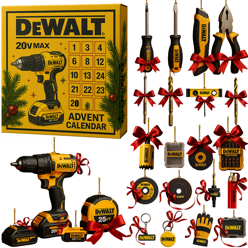 Dewalt Advent Calendar 2025 Holiday Countdown Calendar Christmas Gift For Dad