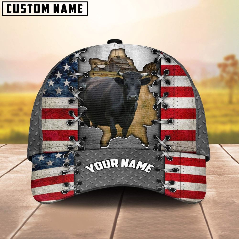 Dexter Customized Name US Flag Cap Farm Cap Farmer Baseball Cap Gift For Farmer