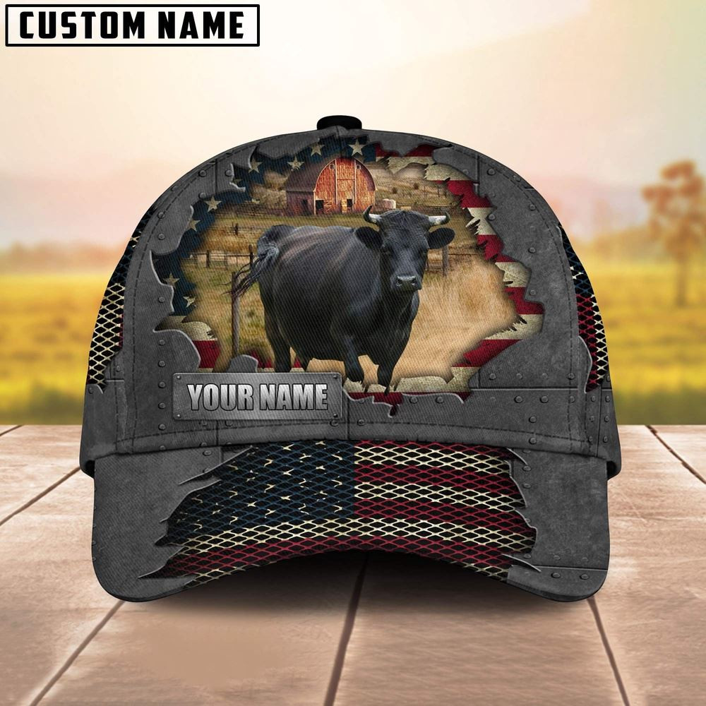Dexter Customized Name US Flag Net Cap Farm Cap Farmer Baseball Cap Gift For Farmer