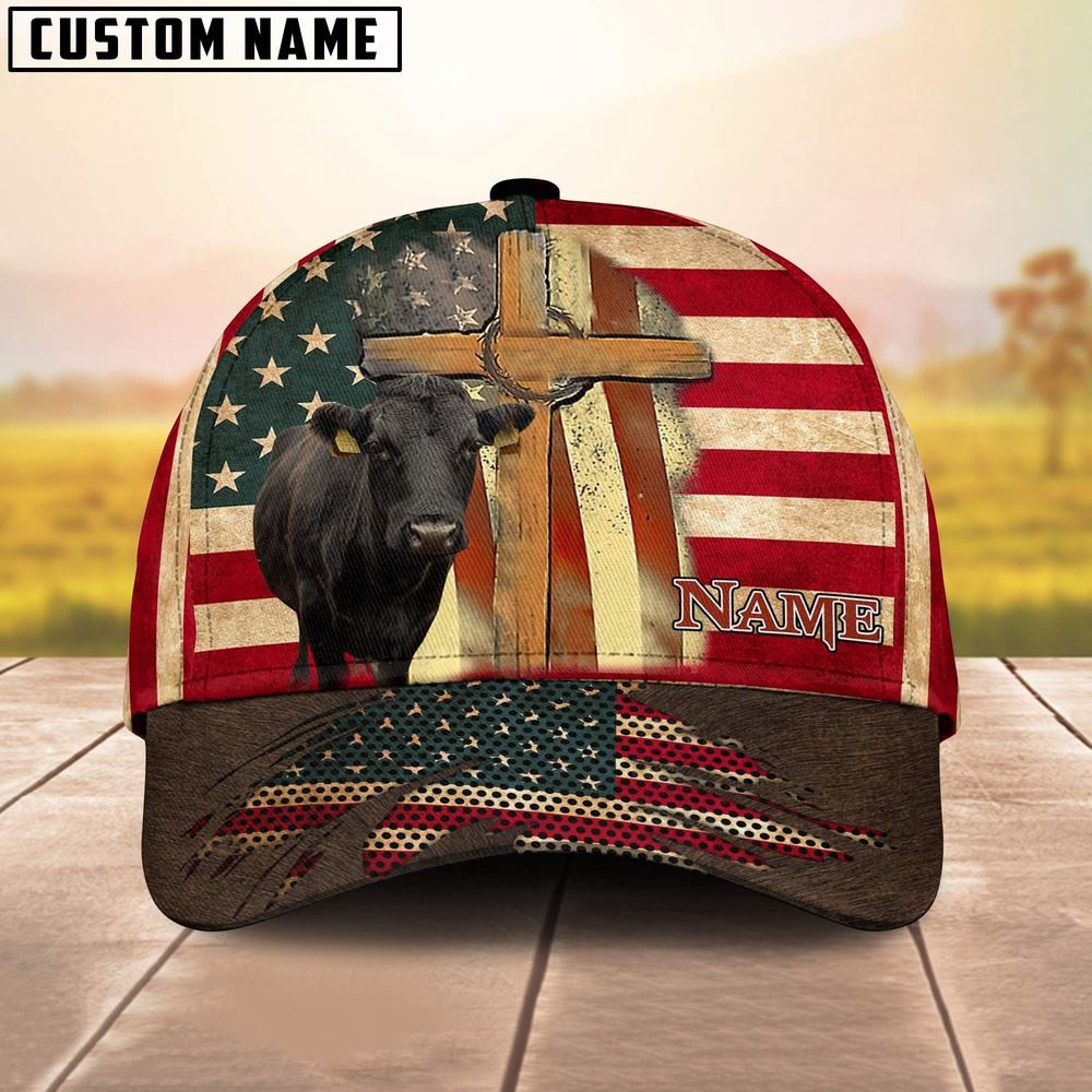 Dexter USA Flag Customized Name Cap Farm Cap Farmer Baseball Cap Gift For Farmer