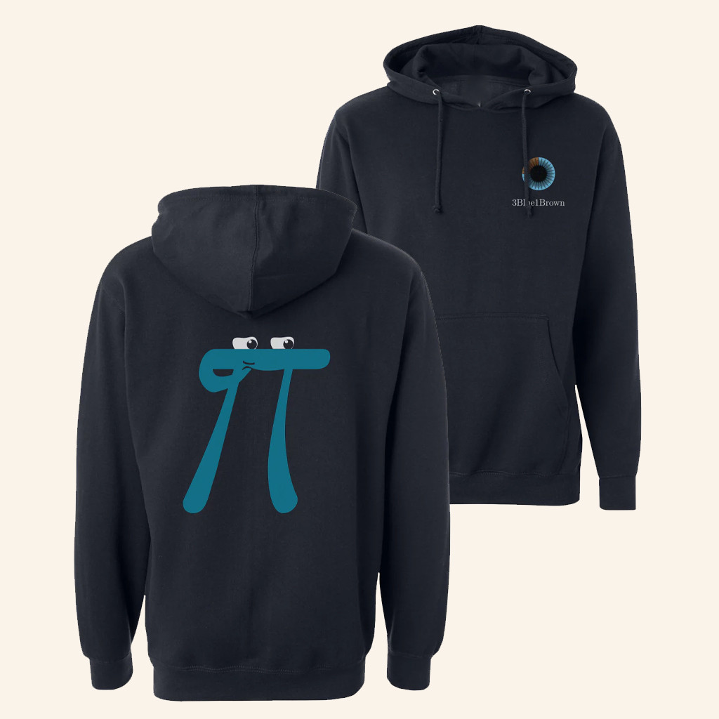 DFTBA Merch 3Blue1brown Logo Hoodie Birthday Gift Ideas For Son