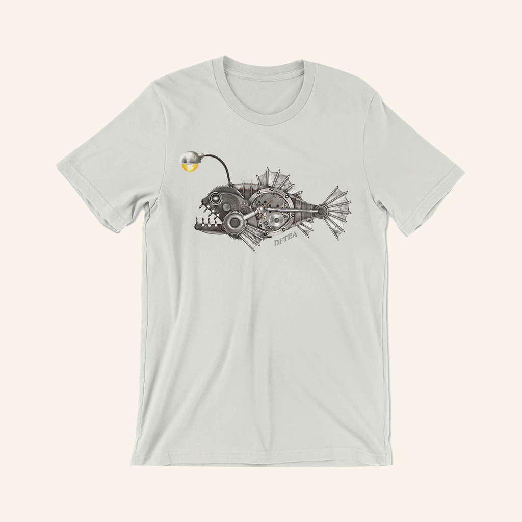 DFTBA Merch Steampunk Angler Fish T-Shirt Birthday Gifts For Him