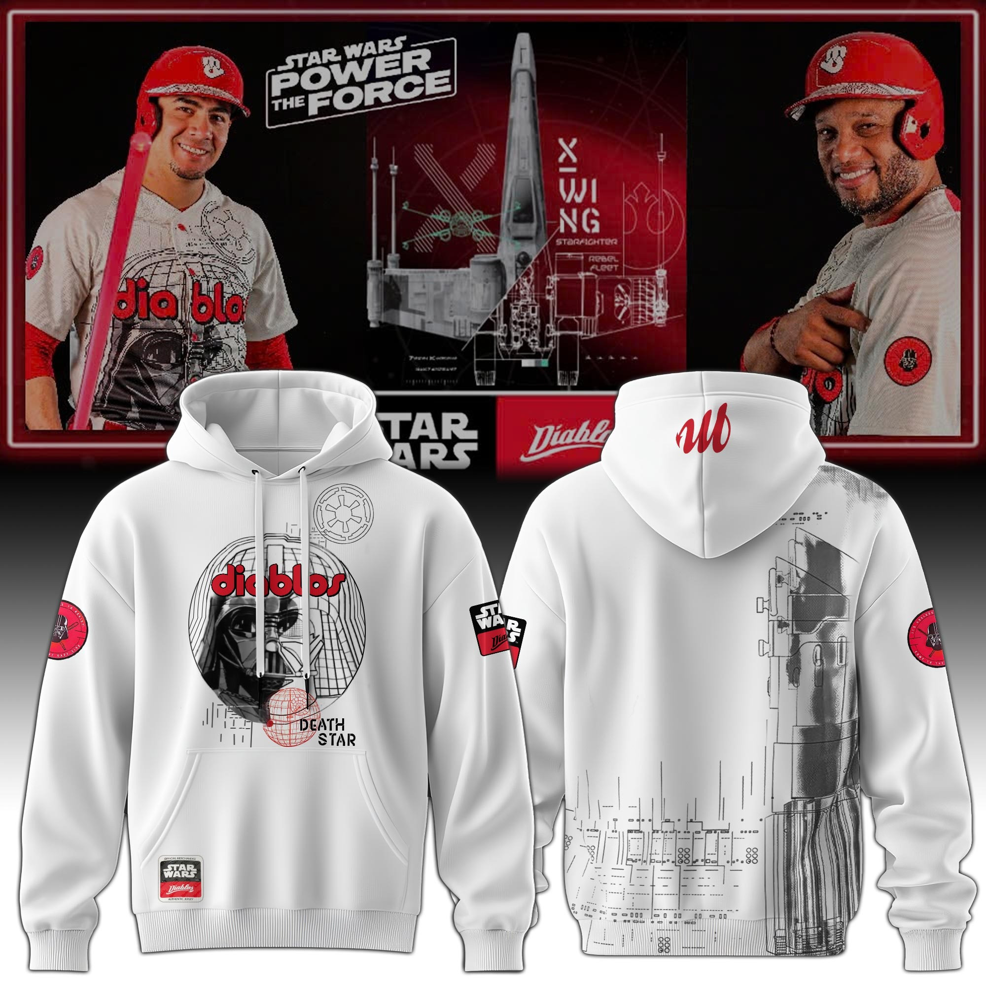 Diablos Rojos del Mexico x Star War New Hoodie 2025 Baseball Lover Gift Ideas
