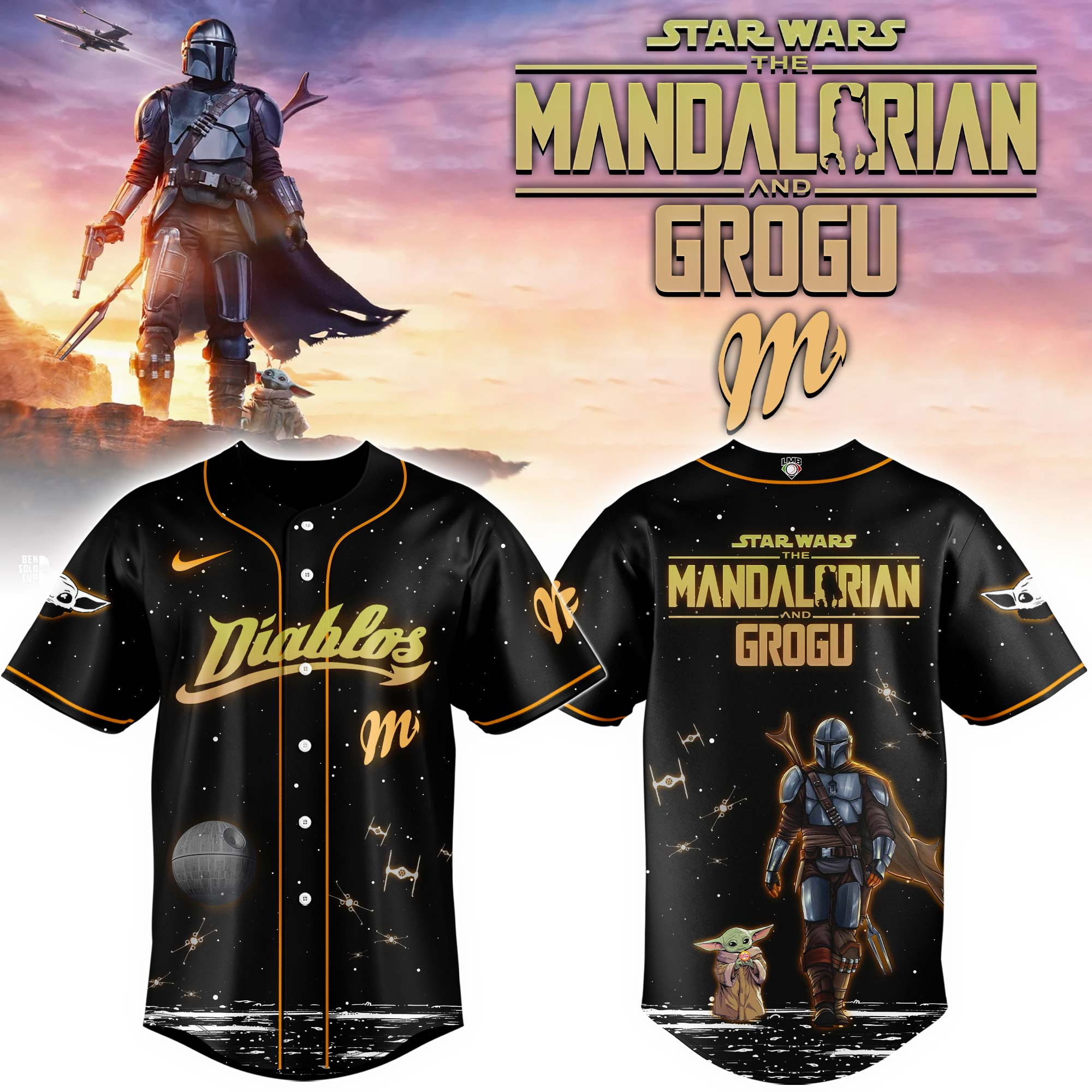 Diablos Rojos Del Mexico x Star Wars Jersey Diablos Rojos Del Mexico Merch Baseball Gear