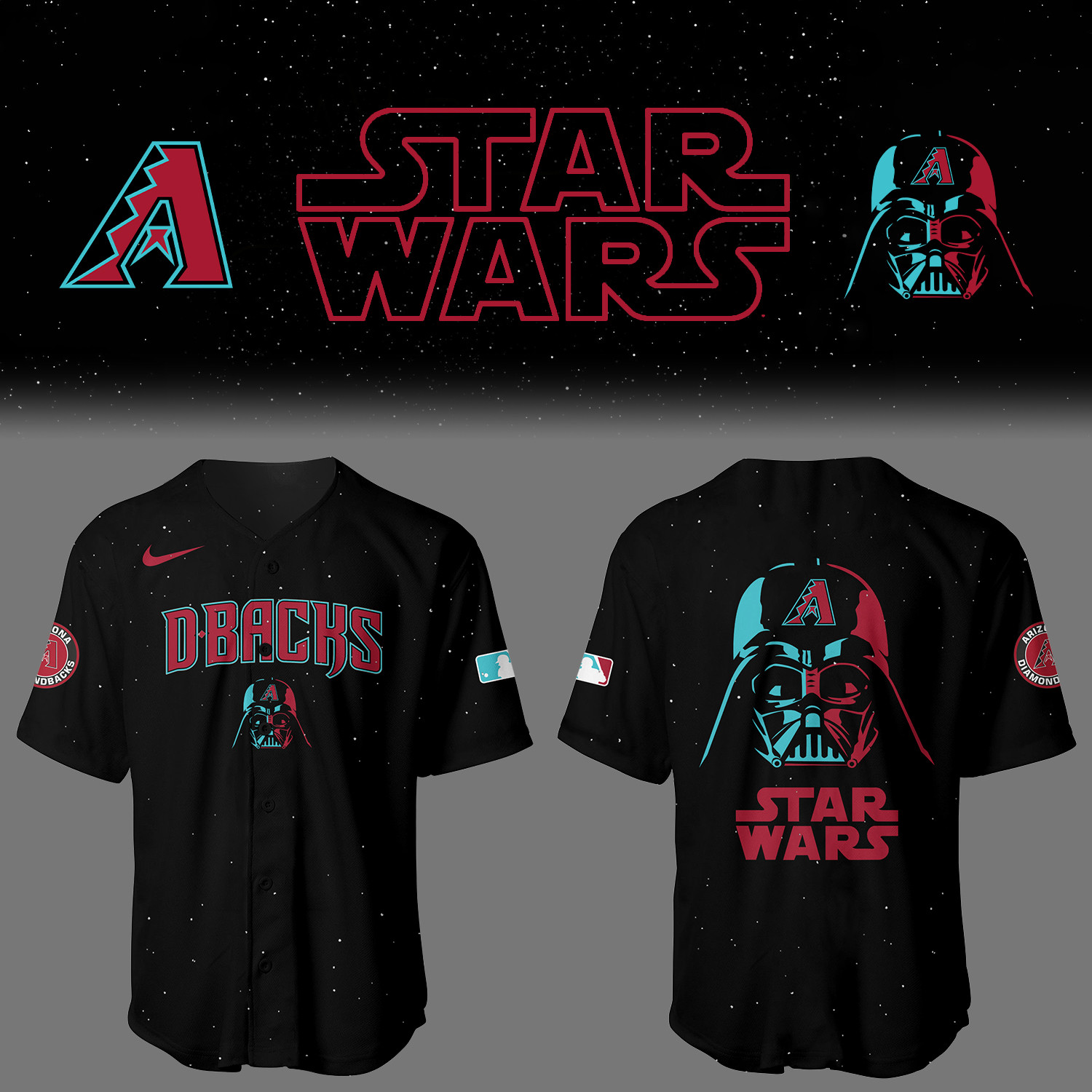 Diamondbacks x Star Wars Night Jersey Baseball Father's Day Gifts