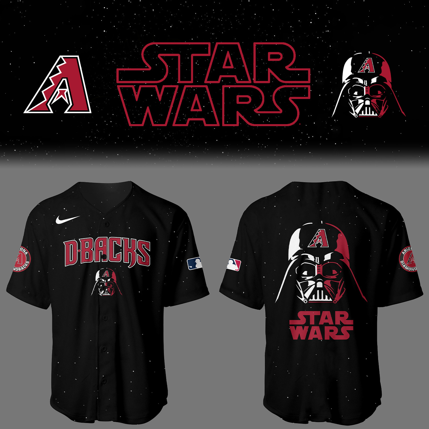 Diamondbacks x Star Wars Night Jersey Gifts For Baseball Players