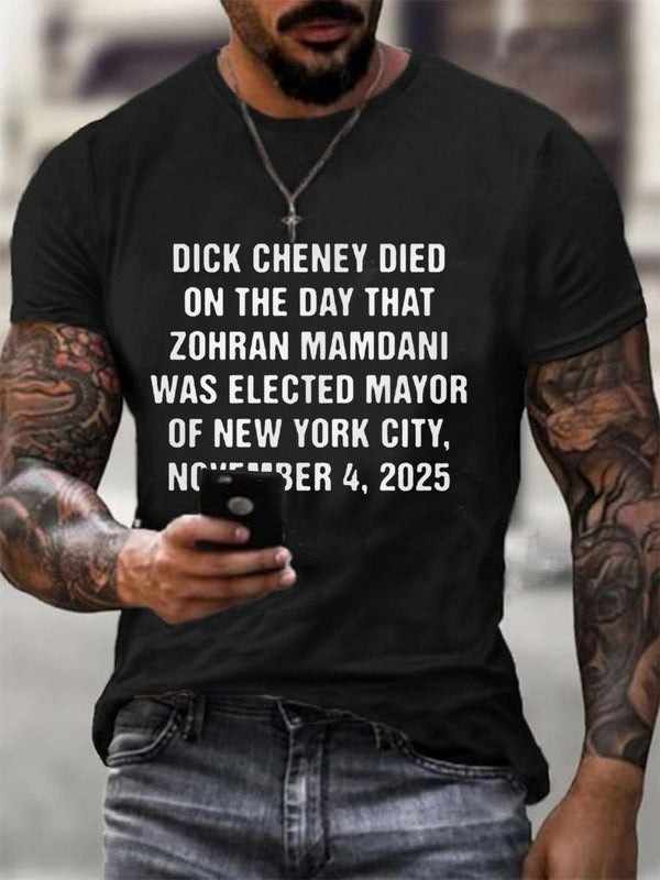 Dick Cheney Died On The Day T-Shirt November 4 2025 Memorable Political Apparel Gifts