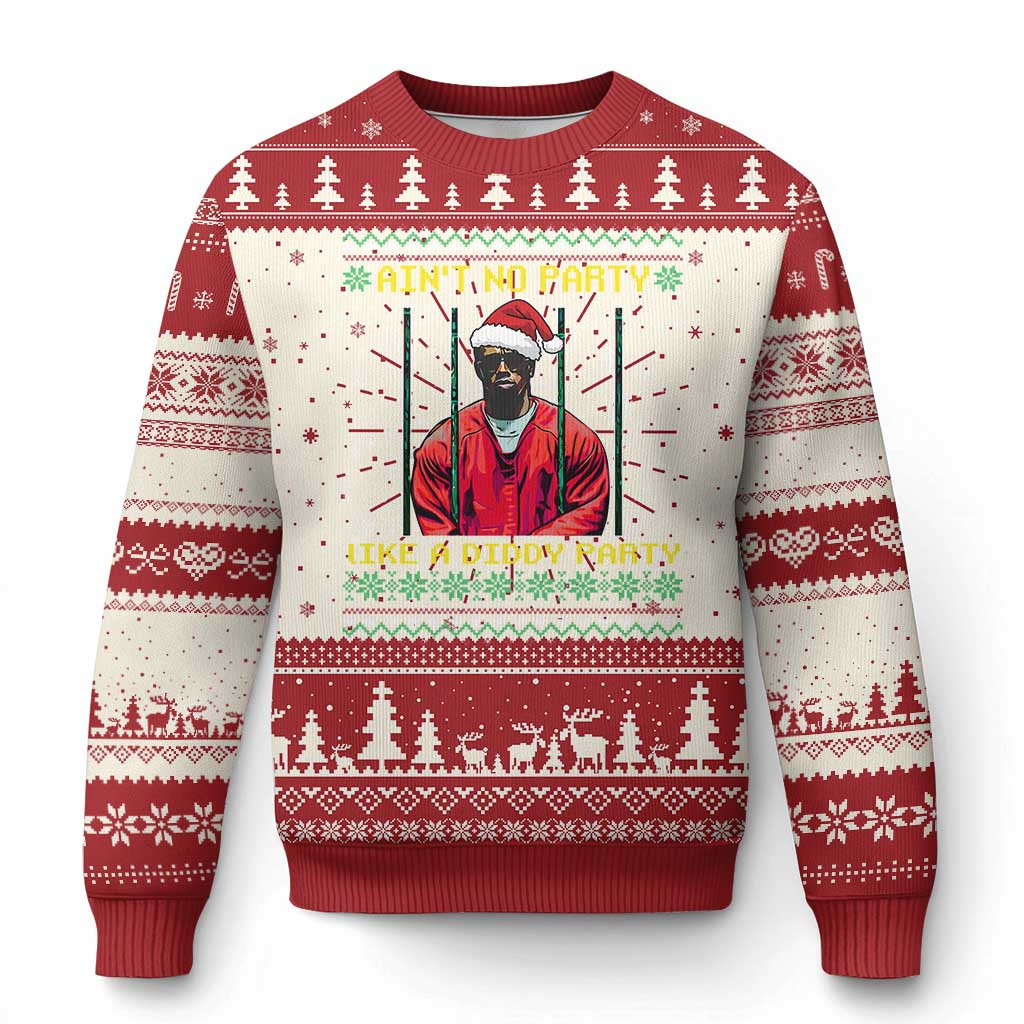 Diddy Ain't No Party Like A Diddy Party Ugly Christmas Sweater Men Crazy Sweaters For Xmas