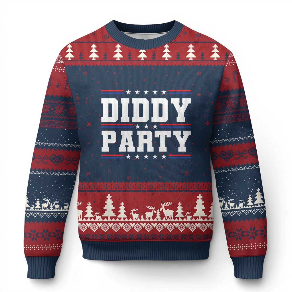Diddy Party Ugly Christmas Sweater Funny Saying Xmas Giving Ideas For Families