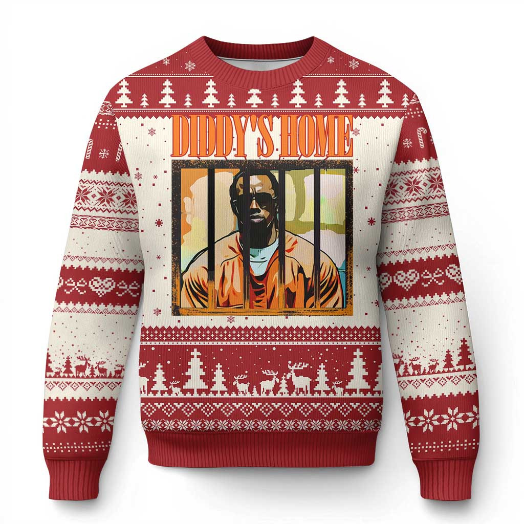 Diddy's Home Ugly Christmas Sweater Funny Diddy Party Xmas Gift For Teenager