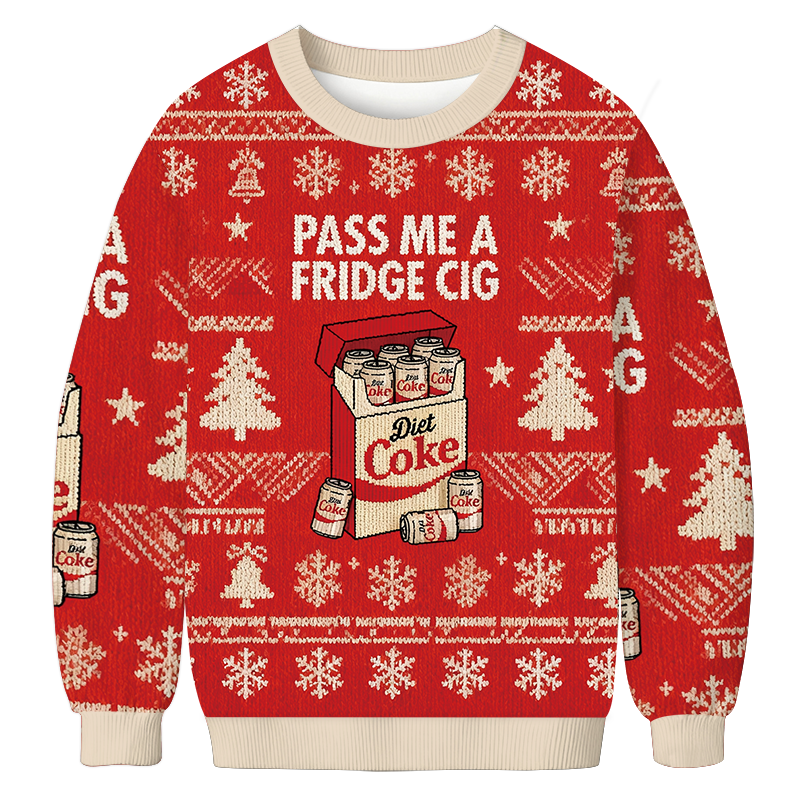 Diet Coke Cigarette Pack Christmas Ugly Sweatshirt Holiday Joke Gift Idea Diet Coke Cigarette Pack Christmas Ugly Sweatshirt Holiday Joke Gift Idea
