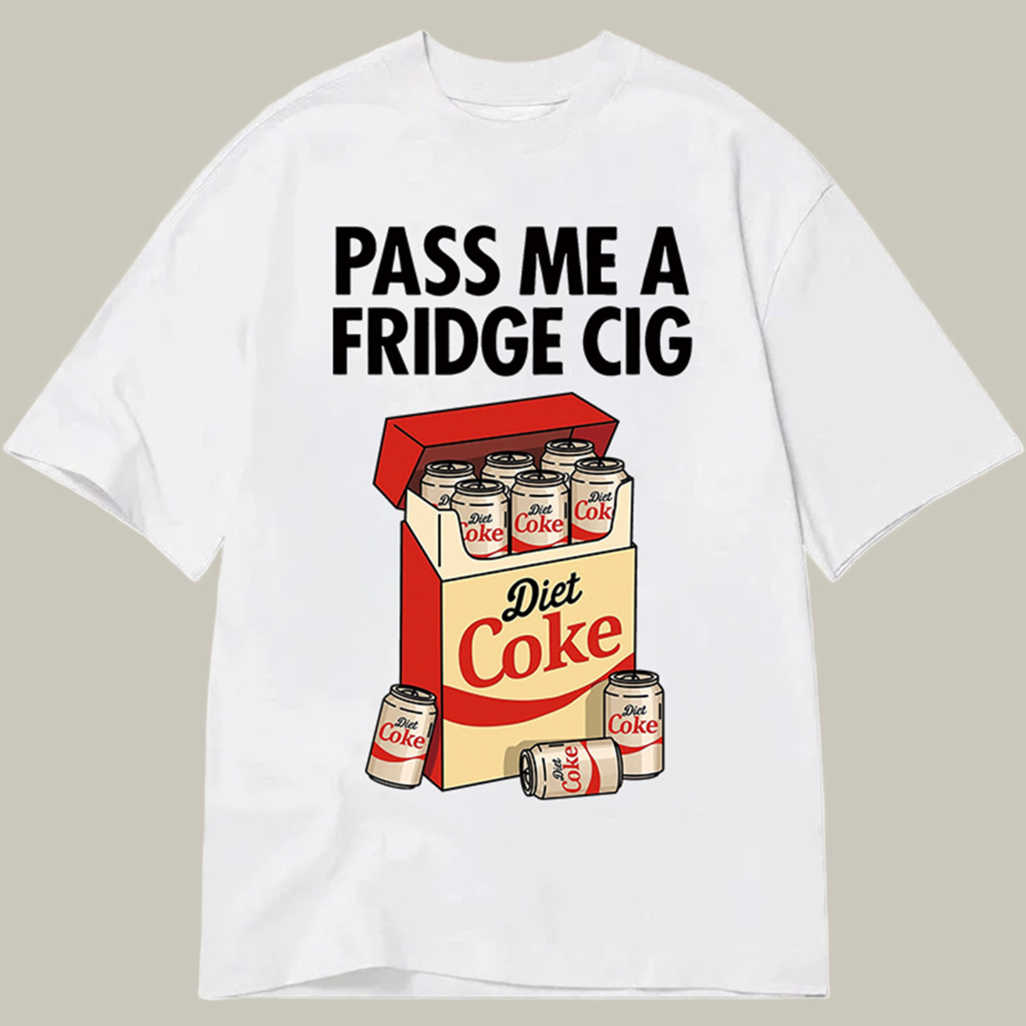 Diet Coke Cigarette Pack Classic Shirt Funny Graphic T-Shirts Xmas Present For Brother