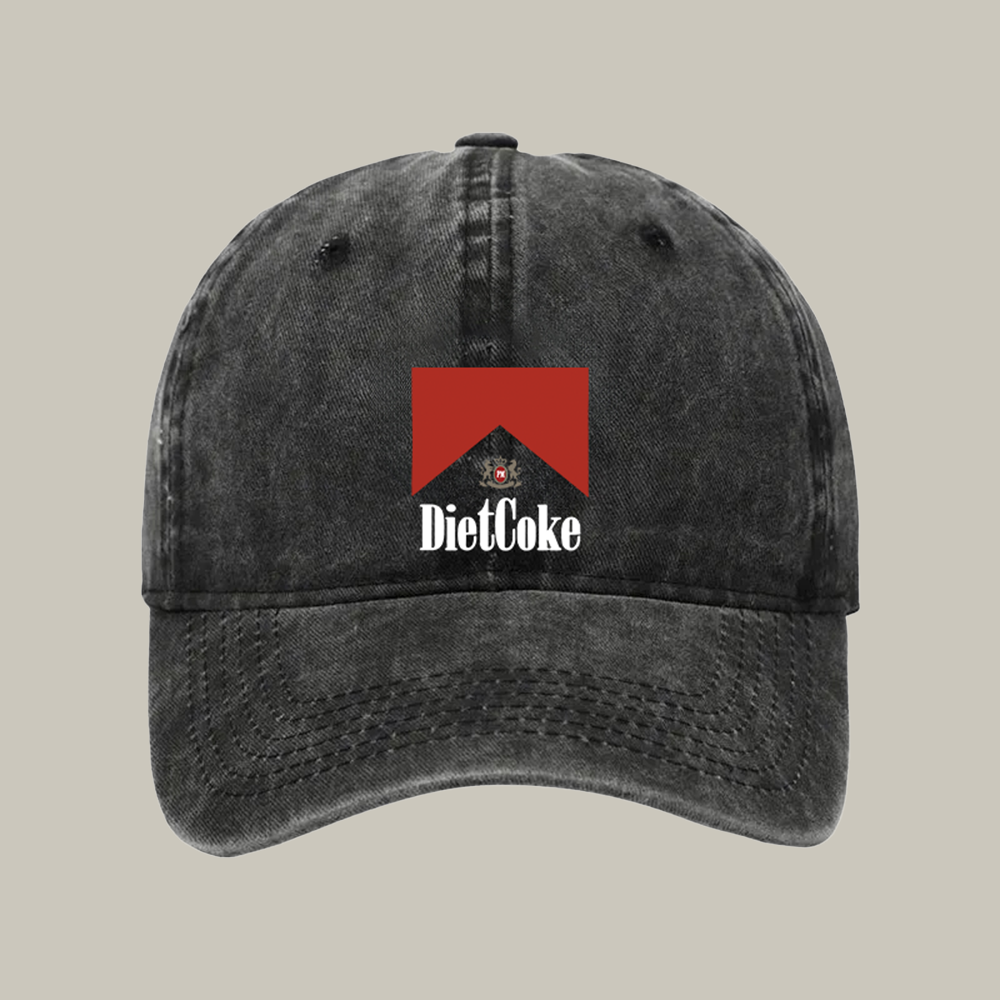 Diet Coke Marlboro Washed Cap Funny Ball Caps Family Christmas Present Ideas