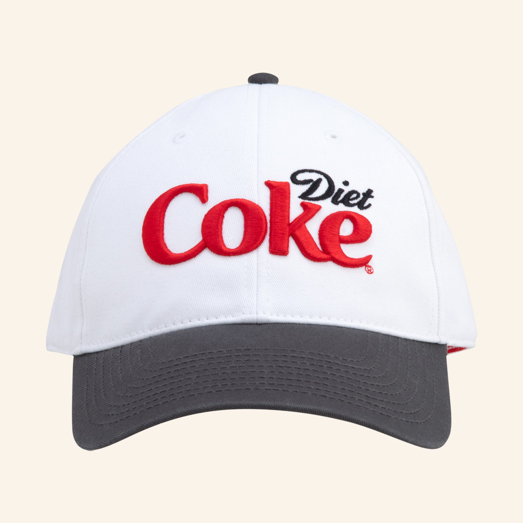 Diet Coke Merch Diet Coke Ballpark Baseball Hat Embroidered Birthday Present For Husband