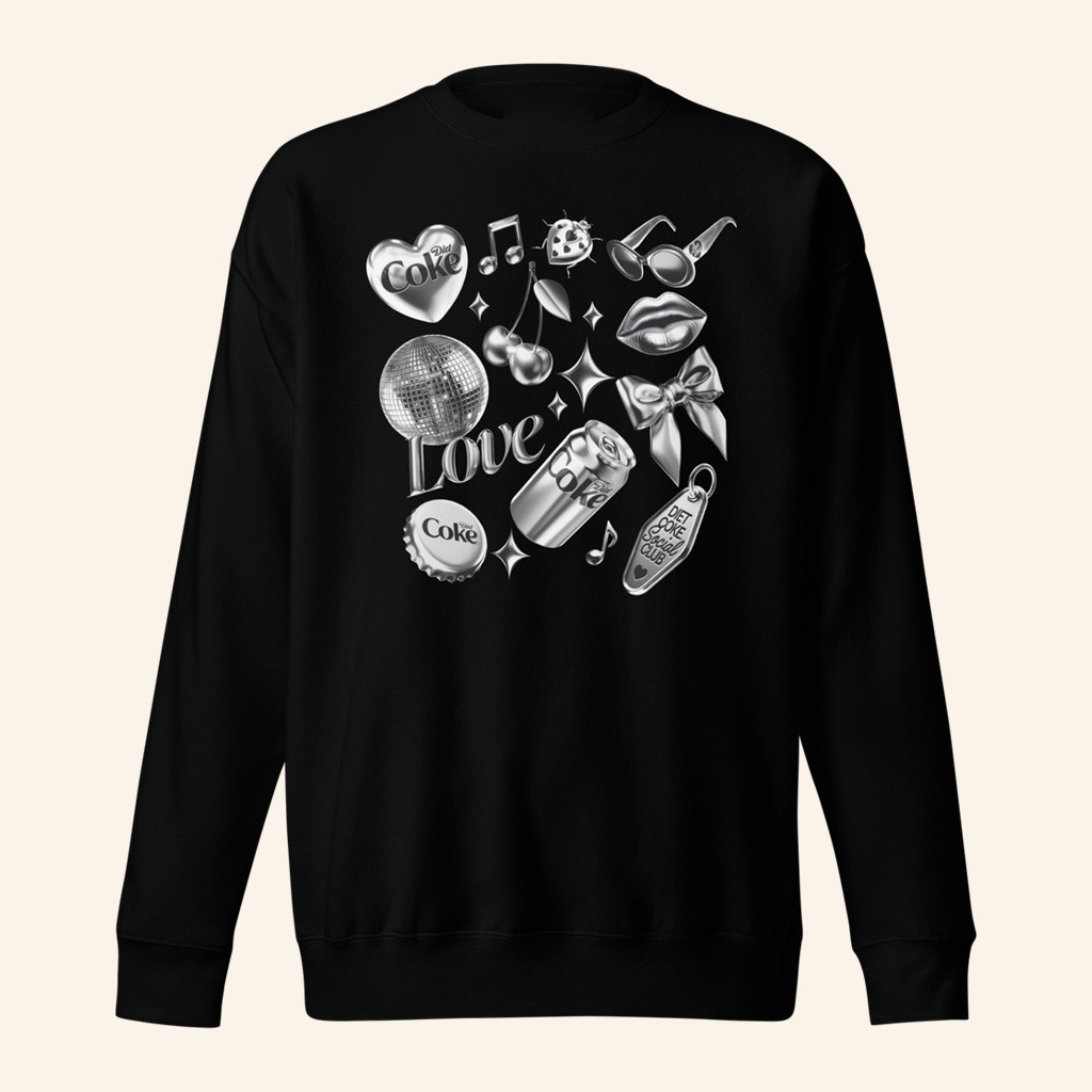 Diet Coke Merch Diet Coke Chrome Sweatshirt Gifts For Best Friends