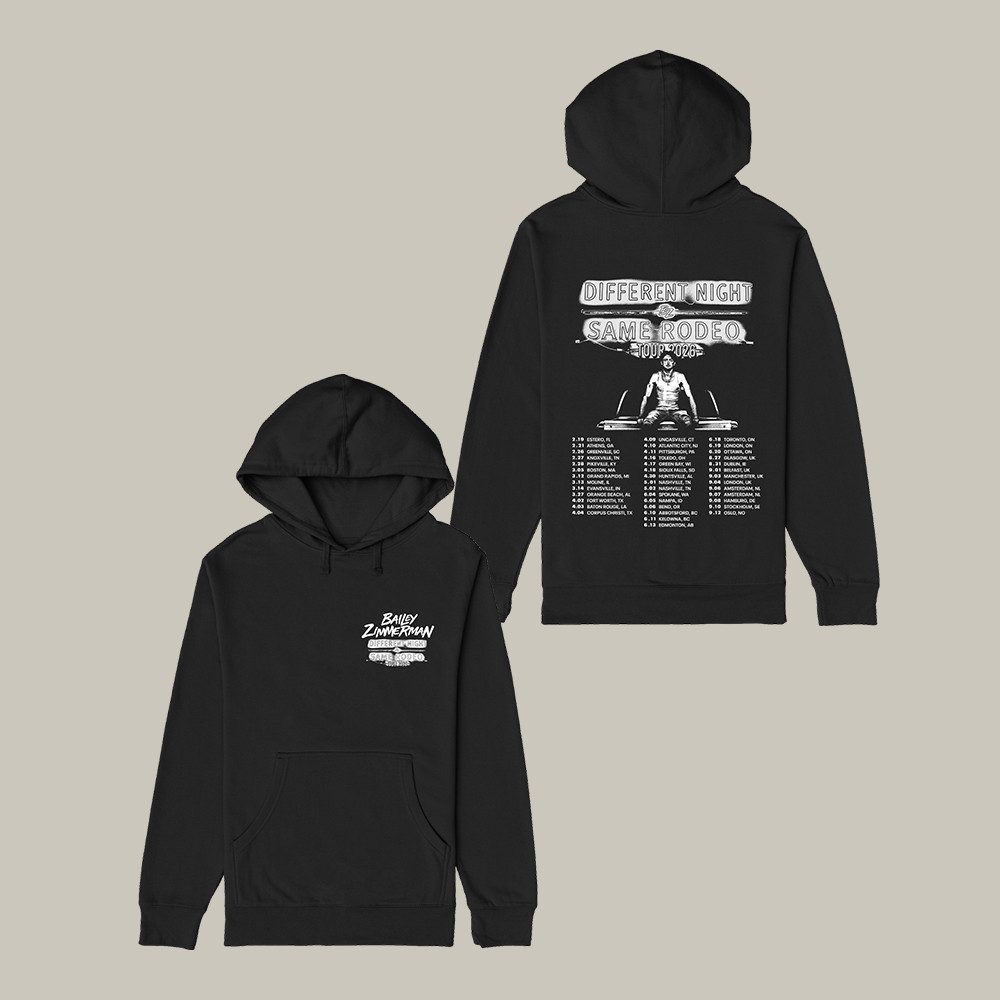 Different Night Same Rodeo Tour Hoodie Bailey Zimmerman Merch Present For Music Lovers