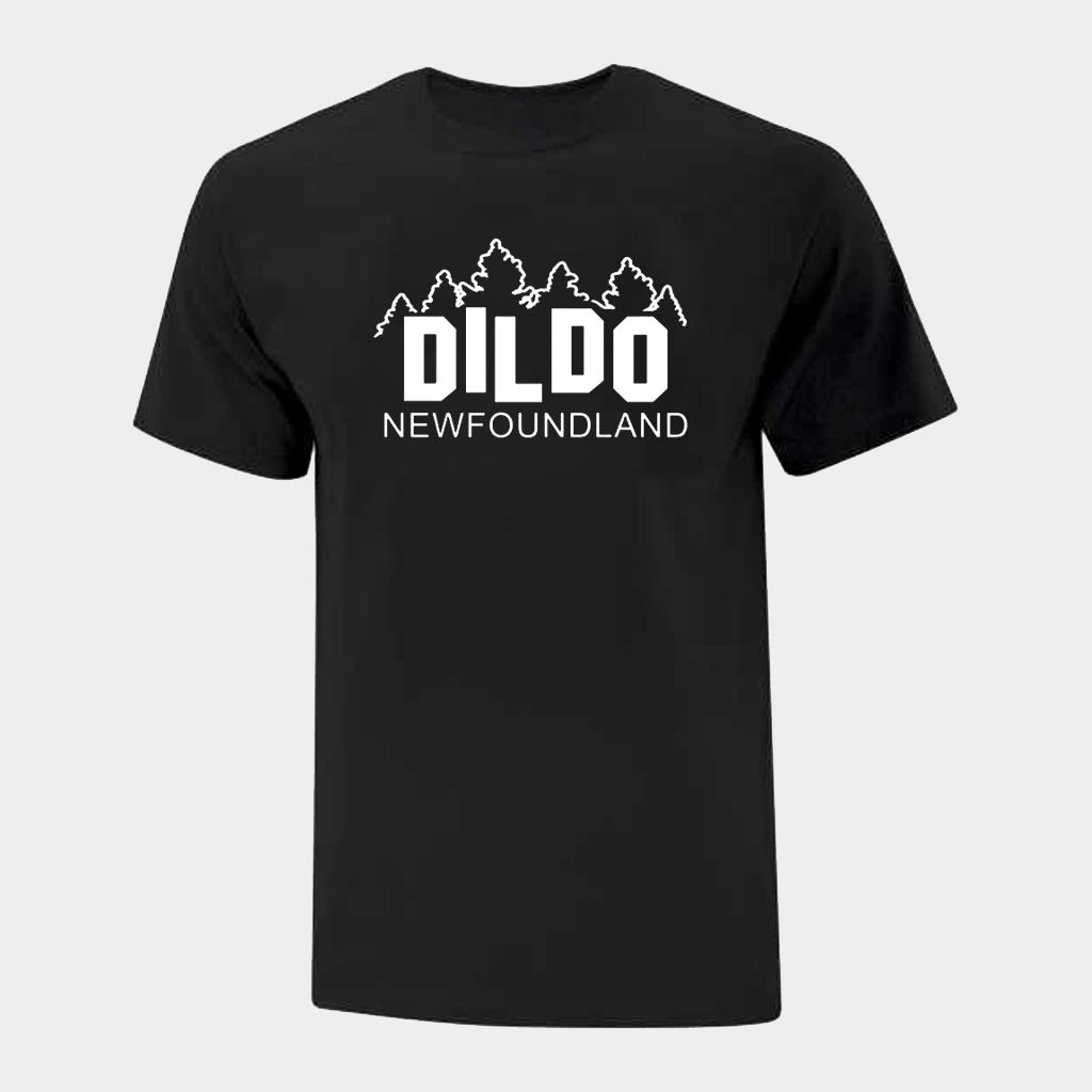 Dildo Newfoundland Merch Dildo Hill Sign T-Shirt Black Present For Friends