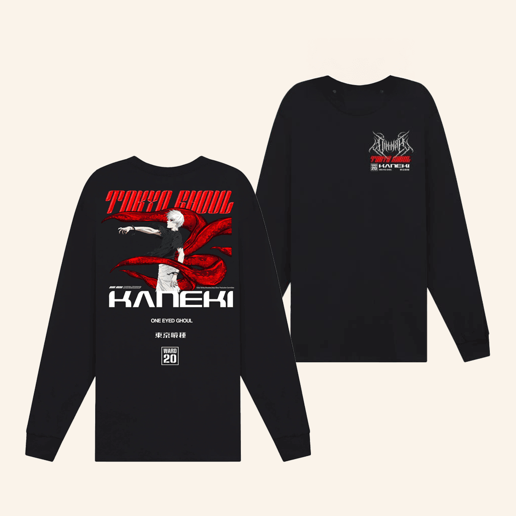 Dim Mak Collection Merch Dim Mak X Tokyo Ghoul Kaneki Long Sleeve T-Shirt Him Gifts Dim Mak Collection Merch Dim Mak X Tokyo Ghoul Kaneki Long Sleeve T-Shirt Him Gifts