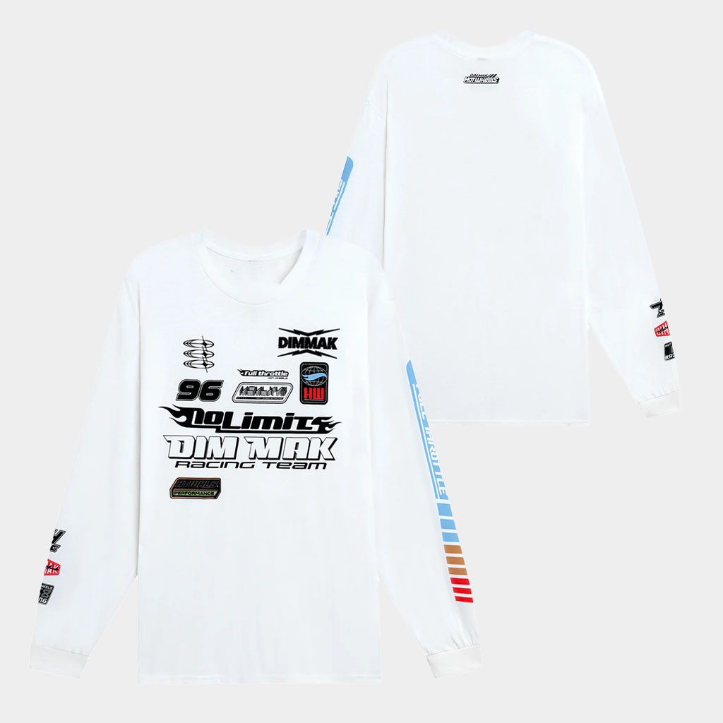 Dim Mak Collection Merch Hot Wheels X Dim Mak Collection Racing Long Sleeve T-Shirt BFF Gifts