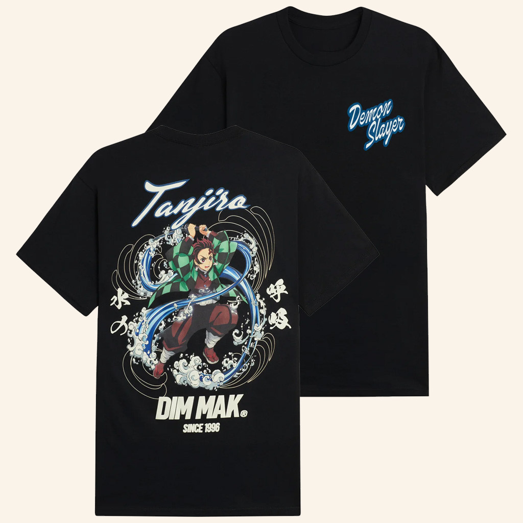 Dim Mak x Demon Slayer Merch Tanjiro T-Shirt Birthday Gifts For Anime Lovers
