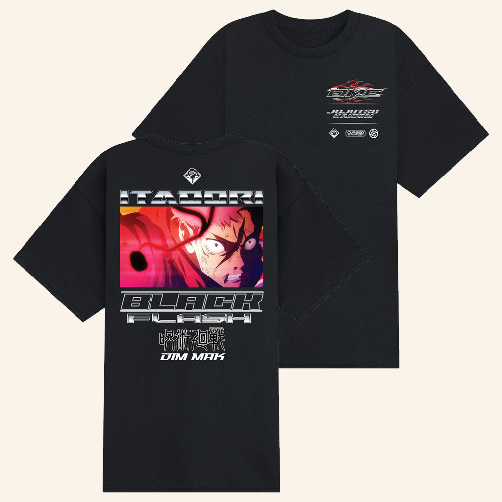 Dim Mak x Jujutsu Kaisen Merch Flash Yuji T-Shirt Unique Gifts For Anime Lovers
