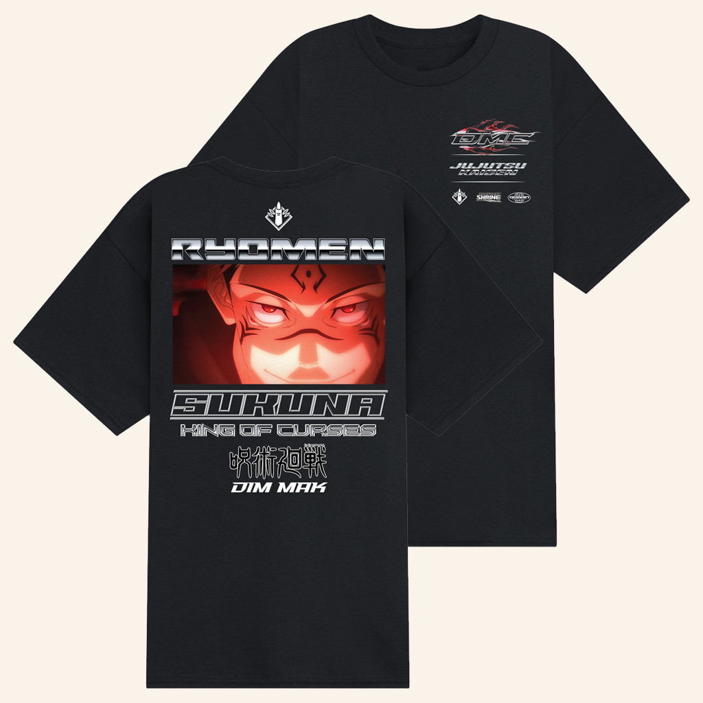 Dim Mak x Jujutsu Kaisen Merch Ryomen Sukuna T-Shirt Best Gifts For Husband Dim Mak x Jujutsu Kaisen Merch Ryomen Sukuna T-Shirt Best Gifts For Husband