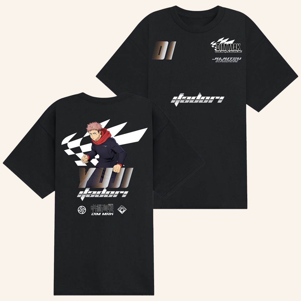 Dim Mak x Jujutsu Kaisen Merch Yuji Racer T-Shirt Birthday Gift Ideas For Him