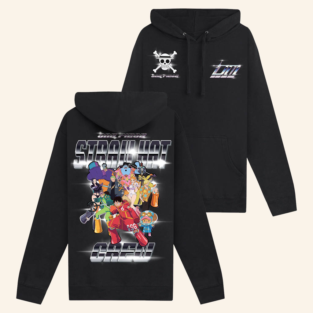 Dim Mak x One Piece Merch Straw Hat Graphic Hoodie Best Gifts For One Piece Fans Dim Mak x One Piece Merch Straw Hat Graphic Hoodie Best Gifts For One Piece Fans