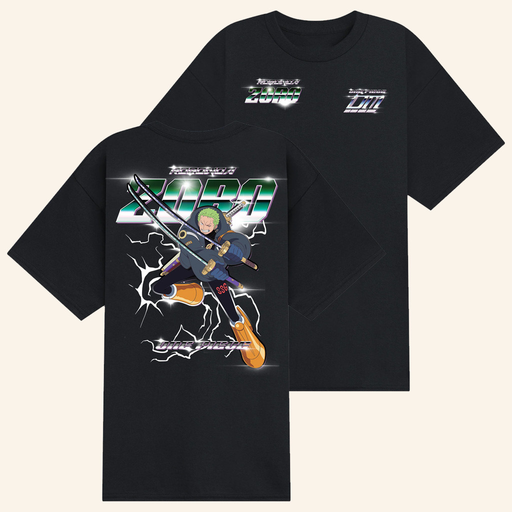 Dim Mak x One Piece Merch Zoro Graphic Black T-Shirt Unique Gift For Husband