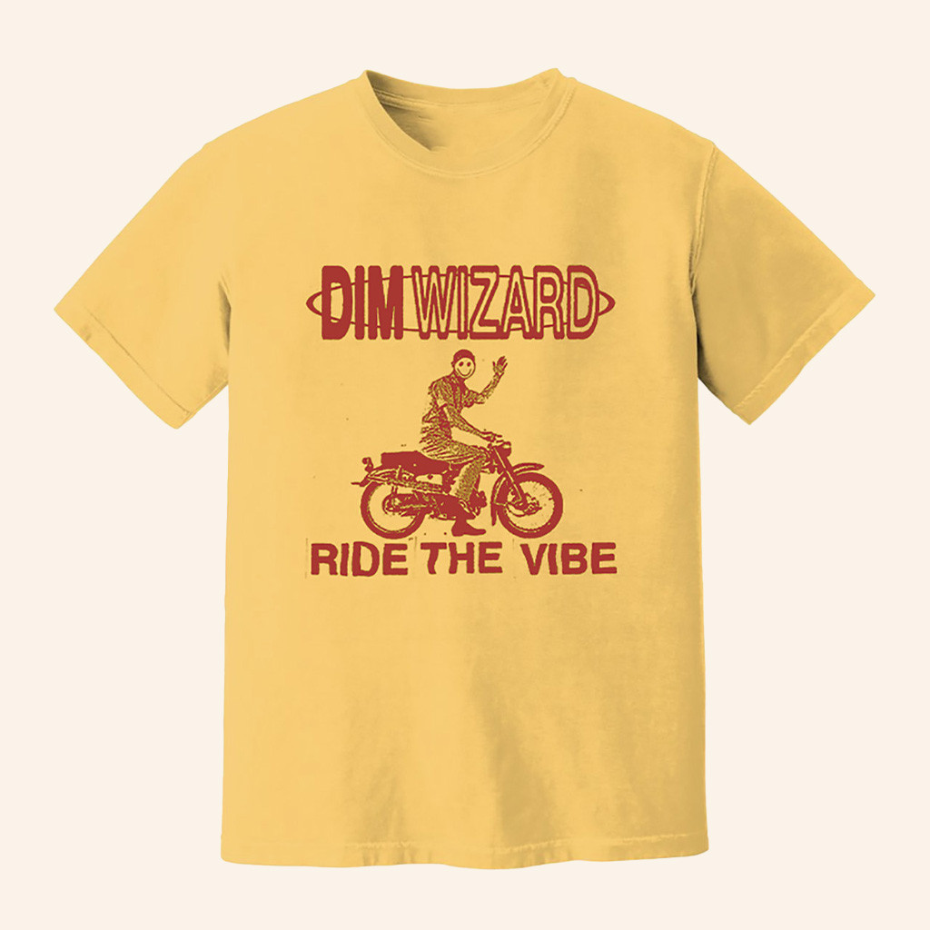 Dim Wizard Bandcamp Merch Ride The Vibe T-Shirt Presents For Music Lovers