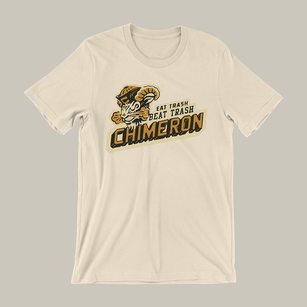 Dimension Chimeron Eat Trash Beat Trash T-ShirtDimension 20 series Fantasy High Merch Fan Gift