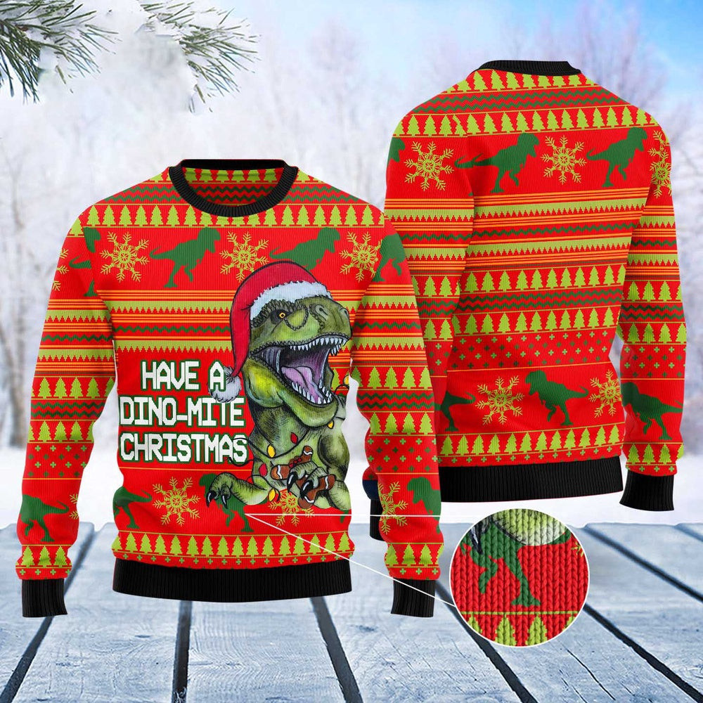 Dinosaur Funny Ugly Christmas Sweater Funny Ugly Christmas Sweater Xmas Gifts