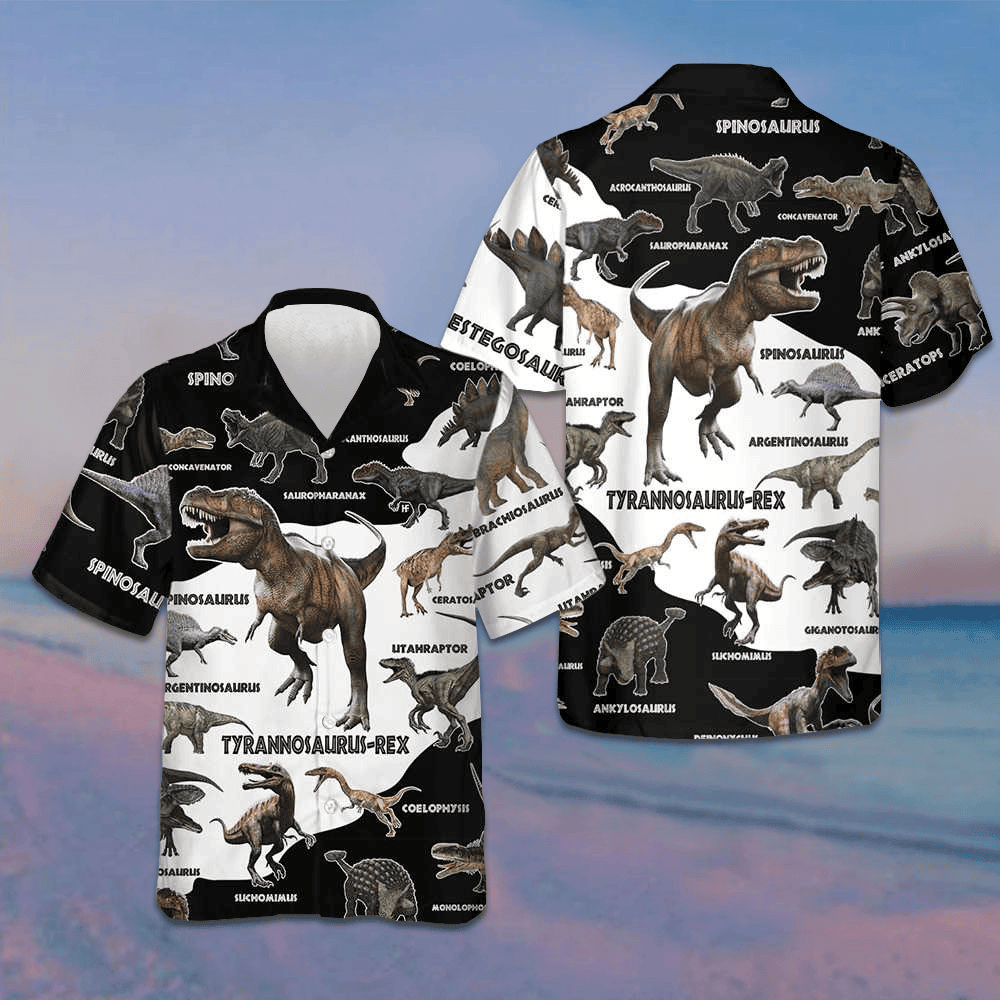 Dinosaur Hawaiian Shirt Mens Button Down Shirts For Summer Gifts For Animal Lovers Dinosaur Hawaiian Shirt Mens Button Down Shirts For Summer Gifts For Animal Lovers