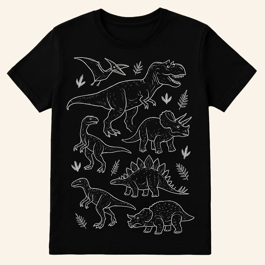 Dinosaur World Shirt T-Rex Triceratops Stegosaurus Pterodactyl Dino Graphic T-Shirt Gift Dinosaur World Shirt T-Rex Triceratops Stegosaurus Pterodactyl Dino Graphic T-Shirt Gift