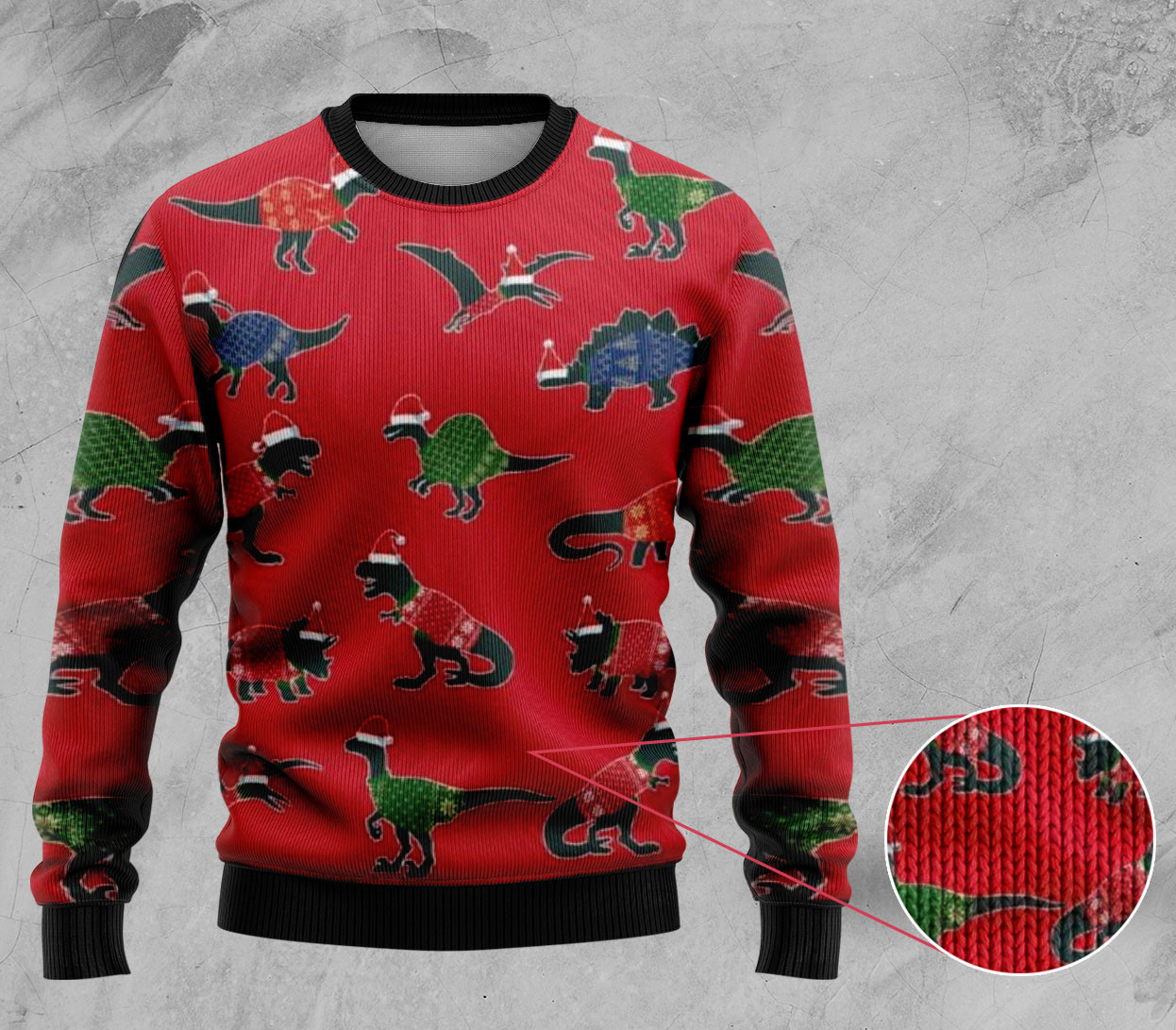 Dinosaurs Christmas Ugly Sweater Funny T-Rex Gifts for Him