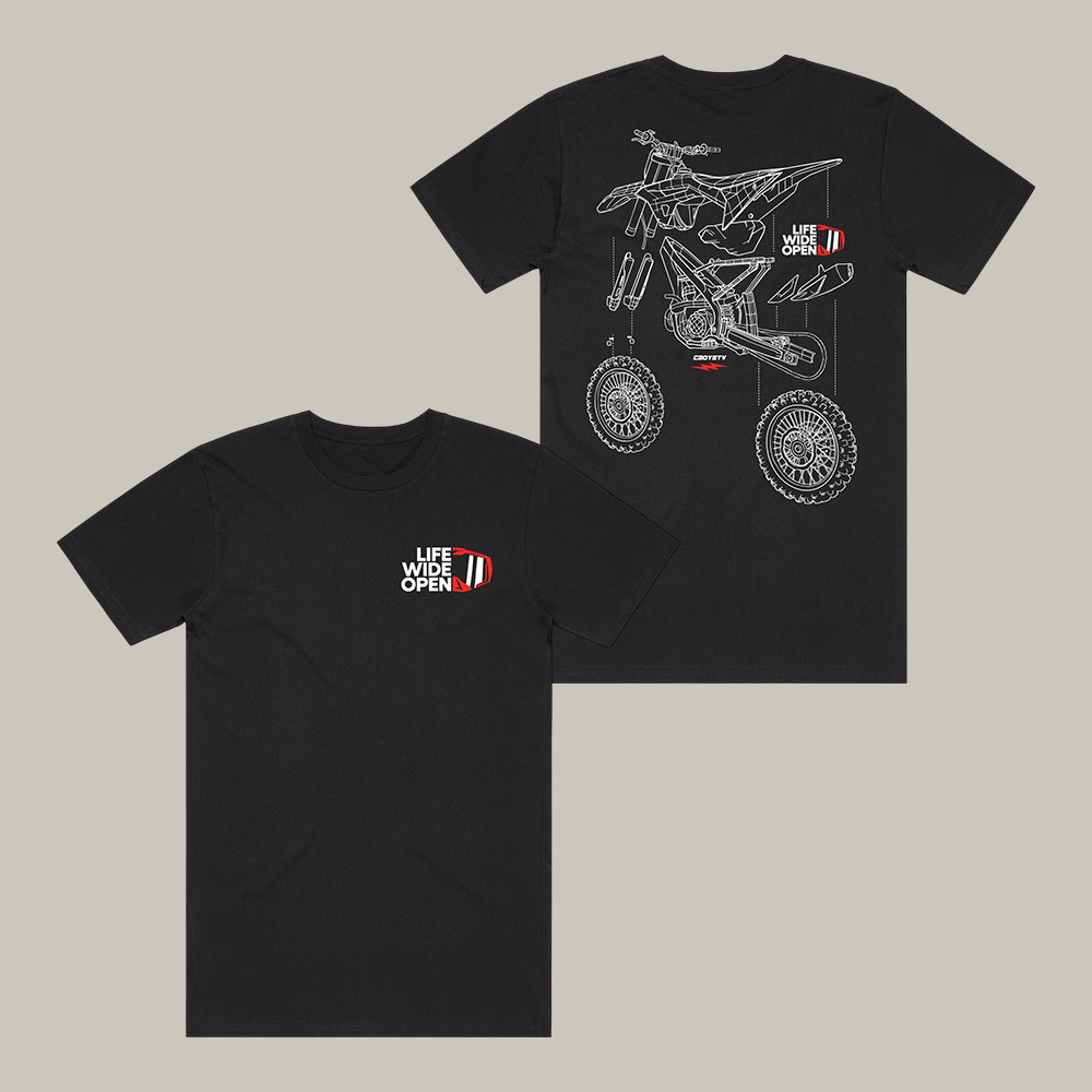 Dirtbike Blowup CboysTV T-Shirt Life Wide Open Shirt CboysTV Lover Gift For Bikers
