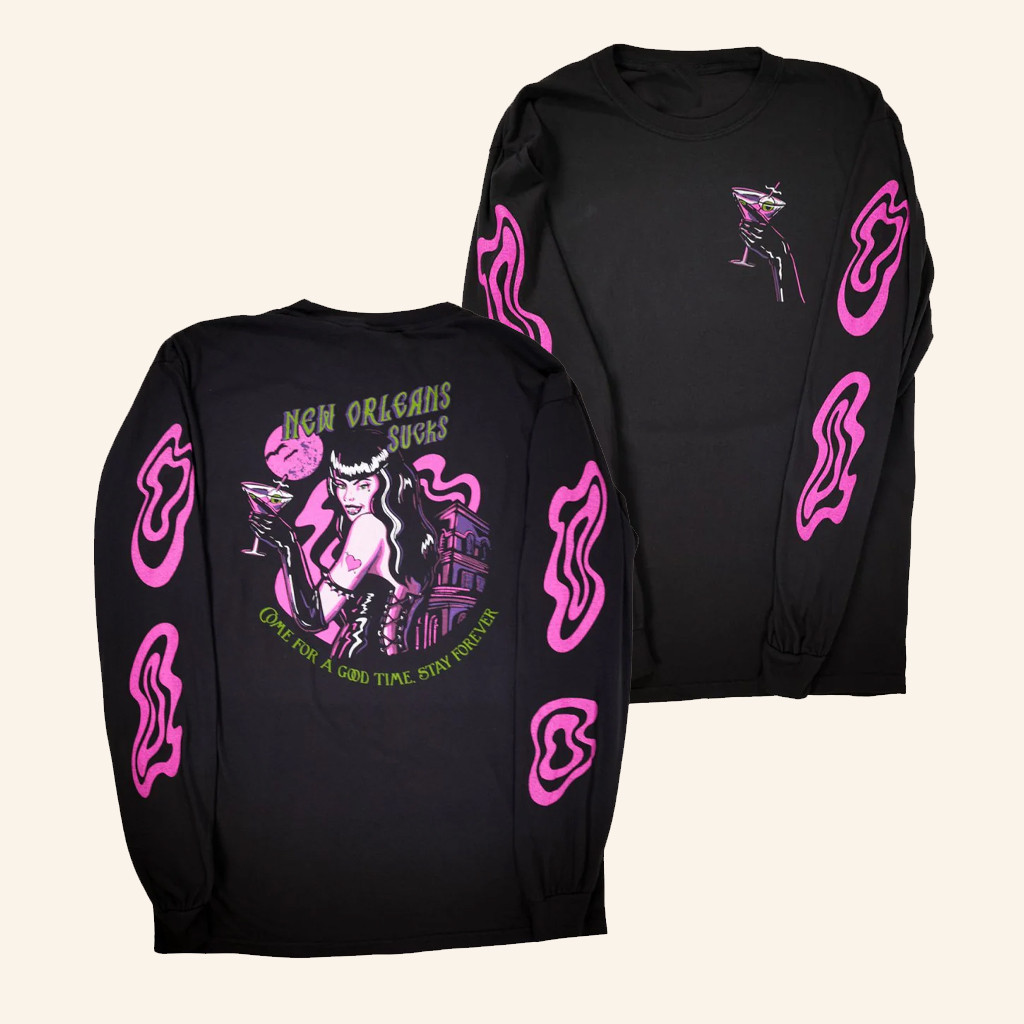 Dirty Coast Merch New Orleans Sucks Long Sleeve Shirt Best Birthday Gift For Sister Dirty Coast Merch New Orleans Sucks Long Sleeve Shirt Best Birthday Gift For Sister