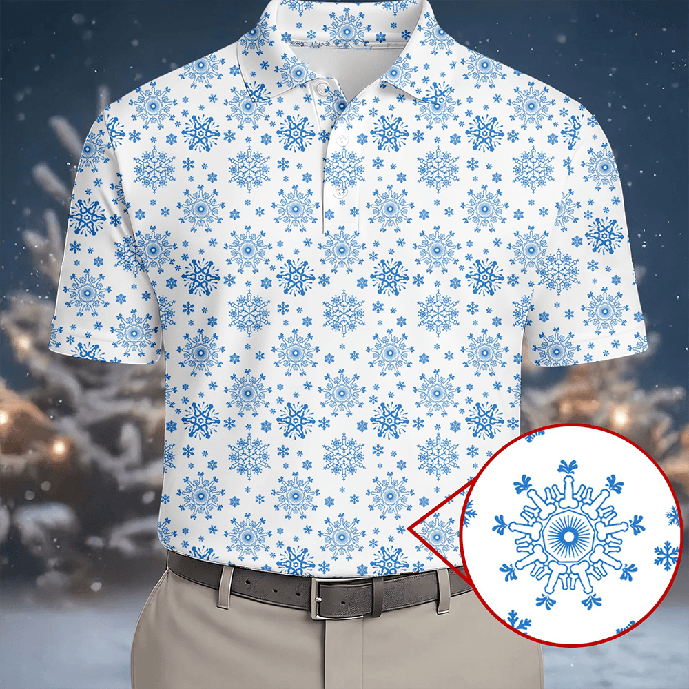 Dirty Funny Adult Humor Snowflakes Golf Polo Shirt Funny Adult Shirt Best Golf Attire