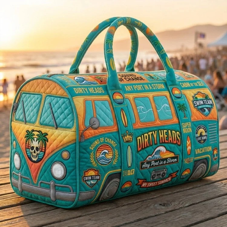 Dirty Heads Quilted Duffle Bag Any Port In A Storm Beach Vacation Fan Gear Best Gift For Music Fans