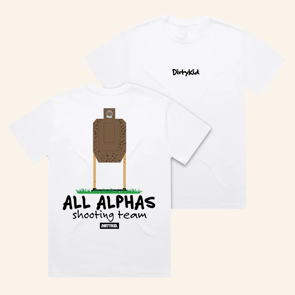 Dirty Kid Merch All Alpha's Shooting Team T-Shirt Christmas Gift Ideas For Him