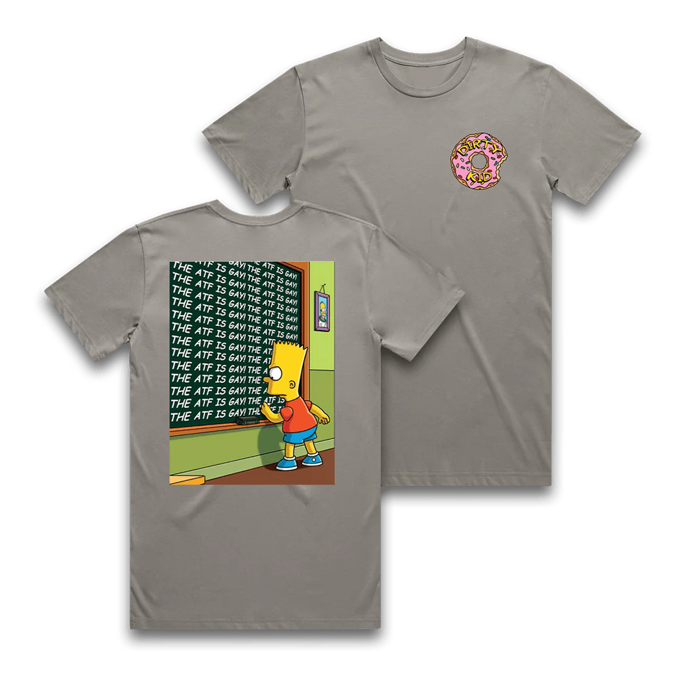 Dirty Kid Merch Atf Is Gay The Simpsons T-Shirt Dirty Kid Apparel Fan Gift Ideas