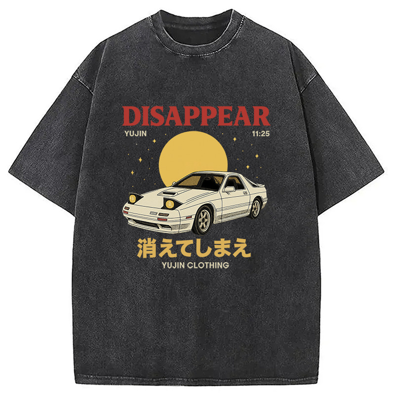 Disappear Car Washed T-Shirt Retro Streetwear Graphic Top Gifts For Her
