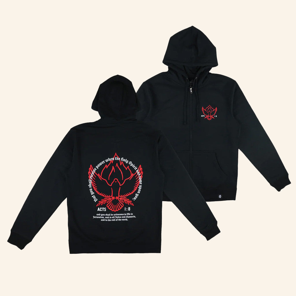 Disciple Threads Merch Holy Spirit Power Zip Hoodie Present For Him Disciple Threads Merch Holy Spirit Power Zip Hoodie Present For Him