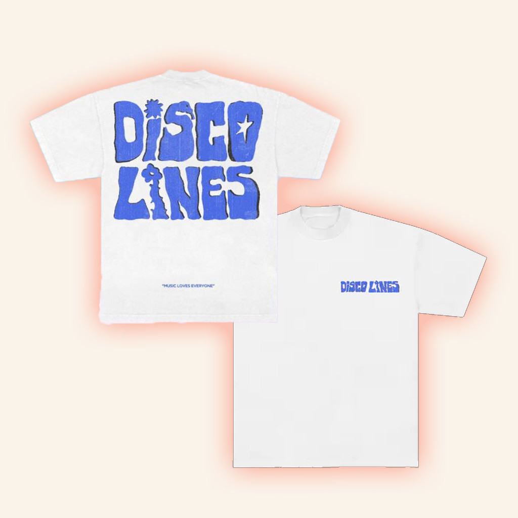Disco Disco Disco Merch Disco Lines Stacked White T-Shirt Gift For Fans Disco Disco Disco Merch Disco Lines Stacked White T-Shirt Gift For Fans