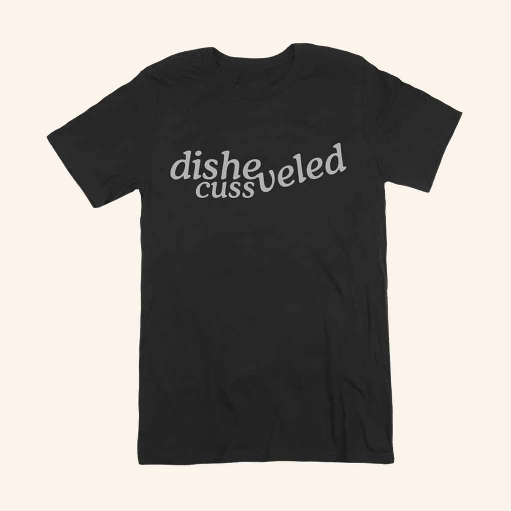 Disheveled Cuss Merch Disheveled Cuss Logo Black T-Shirt Christmas Present Ideas For Men